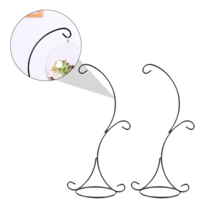 2 Piezas Soporte de Exhibición de Adorno Macetas Soporte Colgante Maceta Soporte Doble Foto 1 de 4