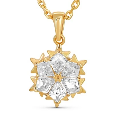 TRYNDI Dazzling Star 18k Gold Plated Necklace for Women- Christmas Gift for Wife - Image 1 of 4