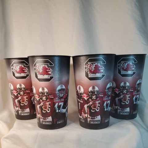 *NEW* South Carolina Gamecocks Football Cups Set of 4 CLOWNEY INGRAM GILMORE Cover