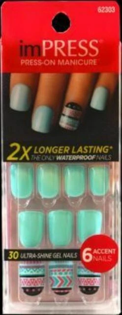 Kiss Impress Bells & Whistles Press-On Manicure Nails - Pack of 30