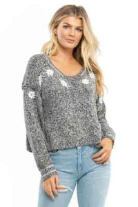 NWT Wildfox Flower Field Sweater Embroidered Sweater - Size Small - Picture 1 of 8