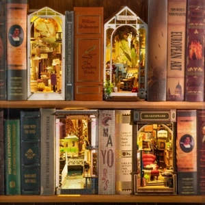 Rolife DIY Book Nook Suit Wooden house Building TGB Series Toy LED for Xmas Gift - Picture 1 of 12