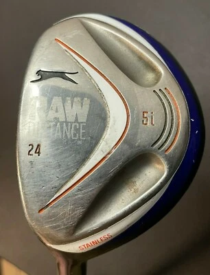 Slazenger 5 Iron Club Raw Distance Harrison Striper stainless titanium 24 LH  - Image 1 of 4