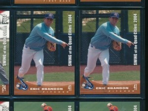 Lot (2) 2004 Grandstand #41 Eric Brandon Swing of the Quad Cities (CG157) SWSW