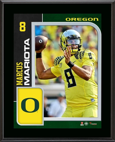 Marcus Mariota Ducks 10.5x13 Sublimated Player Plaque - Fanatics Cover
