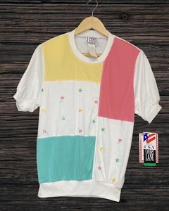 Camisa Top Mujer Cricket Lane Años 80 De Colección Talla Pequeña Nueva Con Etiquetas - Imagen 1 de 7