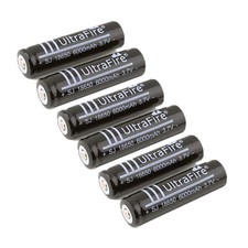 6pcs 18650 Rechargeable Li-ion Battery For LED Torch Lazer Pen Flashlight Toys
