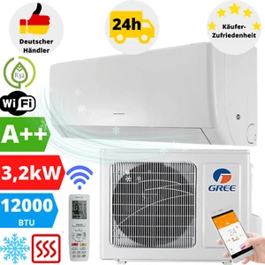 Gree Pular Split Klimaanlage 12000BTU Klimagerät Inverter Klima WLAN R32 3,2 kW - Bild 1 von 12