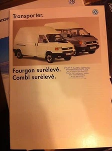 BROCHURE VOLKSWAGEN TRANSPORTER COMBI T4  SURELEVE MODELE  FRANCAIS  1993 - Picture 1 of 1