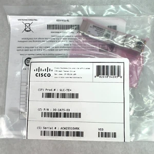 CISCO GLC-TE 30-1475-03 1 Module RJ-45 1000Base-T LAN New and Sealed with Halo - Picture 1 of 3