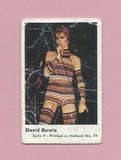 1974 Dutch Gum Card Serie P - Printed In Holland #54 David Bowie