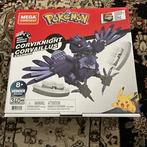 Pokémon Mega Construx Corviknight Corvallis Krarmor Buildable Playset New 2021 - Picture 1 of 4