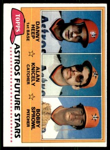 1981 Topps Astros Future Stars - Danny Heep/Alan Knicely/Bobby Sprowl Rookie
