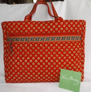 VERA BRADLEY Metropolitan Commuter Laptop Case Bag Americana Red Vintage Perfect - Picture 1 of 8