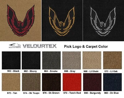 Lloyd Mats Velourtex Pontiac Firebird & Trans Am 4 Pc Floor Mats (1970-1981)  Foto 1 de 4
