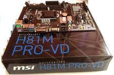SCHEDA MADRE MSI H81M PRO-VD SOCKET 1150 Click BIOS 4 - Military Class 4 LGA1150