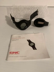 GNC Live Well GB-5562 Black Pro Track Bluetooth Pedometer Activity Tracker NIB  - Picture 1 of 4