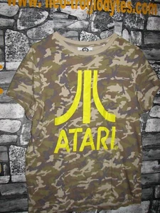 Vintage Atari Computer Camouflage Cotton Jersey Shirt Trikot Maillot 90er - Bild 1 von 1