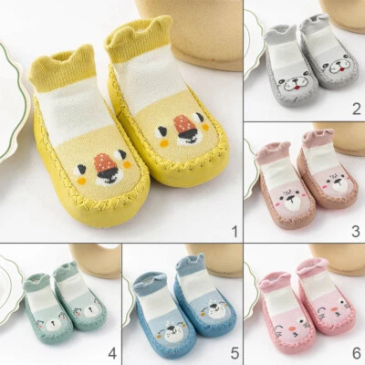 Niños Bebé Niña Niño Niños Pequeños Calcetines Antideslizantes Zapatillas Transpirables Suelo Calcetines Zapatos Foto 1 de 4