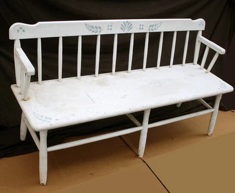 60" Antique Vintage Old SOLID Wood Wooden Garden Patio Outdoor Bench Chair Seat Cover