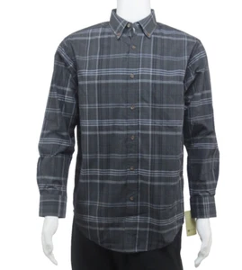 HAGGAR Weekender Signature Collection Long Sleeve Black Print Shirt Small - Picture 1 of 4