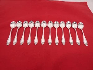 Set of 12 1890s Wallace Sterling Silver Ice Cream / Sherbet Spoons BV-15 - Picture 1 of 4