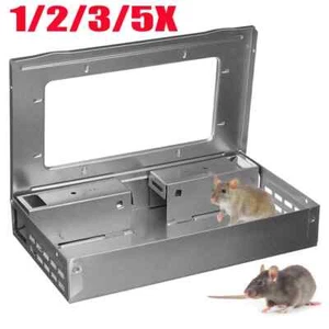 2/5x Multi Live Catch Mouse Humane Self Catching Metal Mice Rat Trap Catcher! - Picture 1 of 24