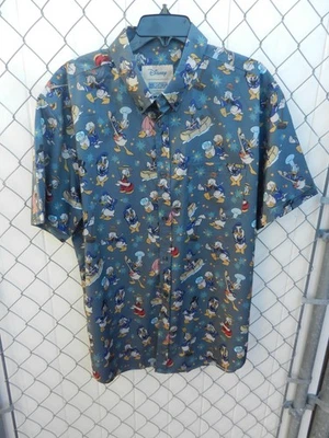 Camisa Disney RSVLT Pato Donald Abotonada XL NUEVA SIN ETIQUETAS Foto 1 de 4