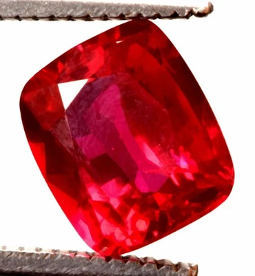 14.25 Cts. Natural Mozambique Red Ruby Cushion Shape Certified Gemstone - Image 1 of 4