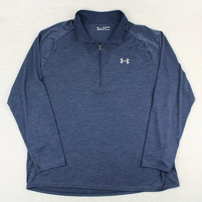 Under Armour Tech 1/2 Zip Pullover Mens Size 3XL Blue Heather Polyester - Image 1 of 4