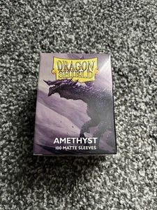 Dragon Shield Matte Standard Size Sleeves 100pk Amethyst - Picture 1 of 8