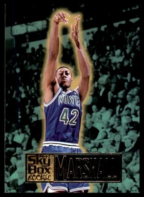 SkyBox Premium #257 Donyell Marshall RC Timberwolves 1994-95 Foto 1 de 2