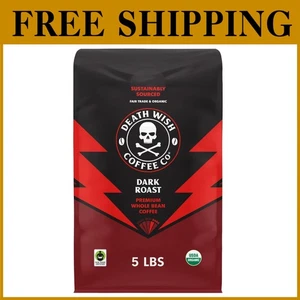 Intense Dark Roast Arabica & Robusta Coffee Beans - 80 oz. - Picture 1 of 11