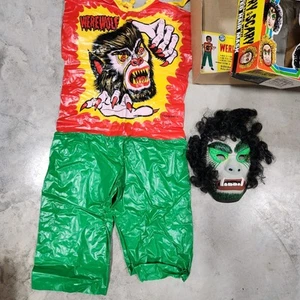 Vintage Ben Cooper 1970s Hairy & Scary Werewolf Halloween Costume & Box C8 - Picture 1 of 10