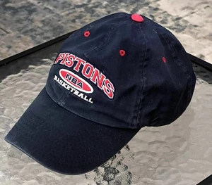 Vtg. Detroit Pistons Zephyr Hat Cap Strapback Adj. Rounded Bill / Rare - Picture 1 of 11