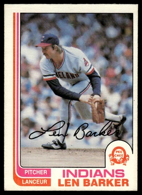 1982 O-Pee-Chee Len Barker Cleveland Indians #360 - Image 1 of 2