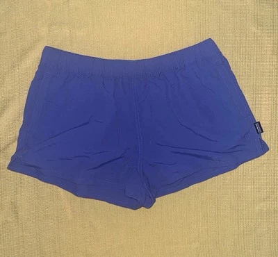 NWOT Patagonia Women’s Medium Blue Shorts Barely Baggies Pull On Elastic Waist - Image 1 of 4