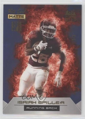 2022 Wild Card Matte SP Exclusive Blue - Red Flames /3 Isaiah Spiller Rookie RC - Image 1 of 2