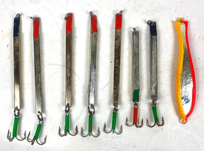 8 Pilker Angelhaken Angelköder Hochseeangeln - Bild 1 von 2