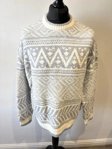 Reiss Ramsay Jumper Chunky Knit Mens Size XL Wool Alpaca Blend RRP £138 BNWT - Picture 1 of 11