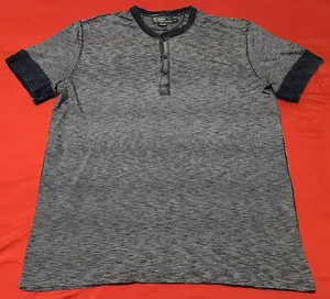Vintage Polo Ralph Lauren Henley Hemd Herren XL Blau Kurzarm Outdoor - Bild 1 von 3