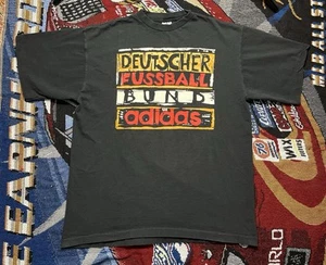 Vintage Adidas Germany Soccer Shirt Deutscher Football Single Stitch Men’s Large - Picture 1 of 12