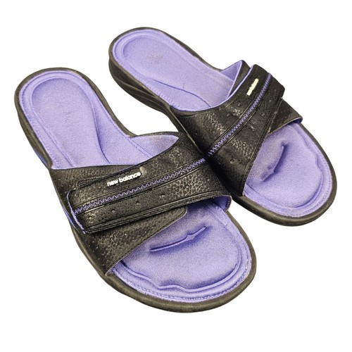 Sandali New Balance Slides donna 9 neri imbottiti comodi regolabili outdoor
