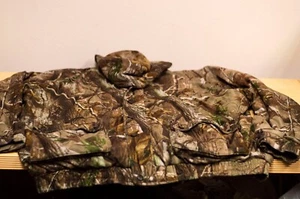 Realtree Camo Hooded Jacket Size XL Zip Up & Button Up Hunting Coat with Pockets - Picture 1 of 8