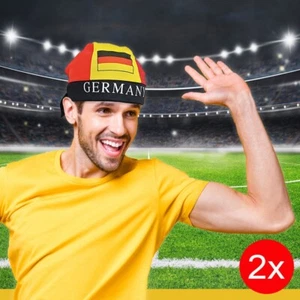 2 x Piratentuch Bandana Fanartikel Deutschland Sport Support Anfeuern - Bild 1 von 3