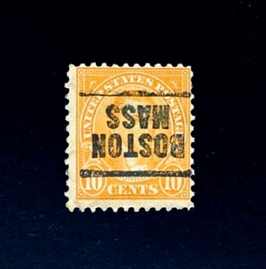 US Stamp - 1923 James Monroe Precancel BOSTON MASS Error Invert r66 MNG - Picture 1 of 2