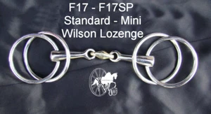 Carriage Driving Wilson Snaffle Lozenge Horse Bit Mini - Large Style F17 - Picture 1 of 3