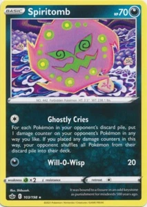 Juego de cartas coleccionables Pokémon Spiritomb 103/198 raro Chilling Reign - Imagen 1 de 1
