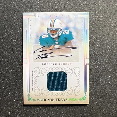 2007 National Treasures LORENZO BOOKER #122 Rookie PATCH AUTO /49 MIAMI DOLPHINS - Image 1 of 4