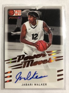 2021-22 Leaf Pro Set Power - Power Moves #PM-JW2 Jabari Walker Auto
